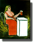 Woman with Beer Mug